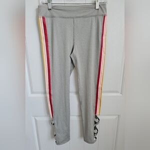 EUC IDEOLOGY Gray W/ Color Striped Caged  Leggings, Pants